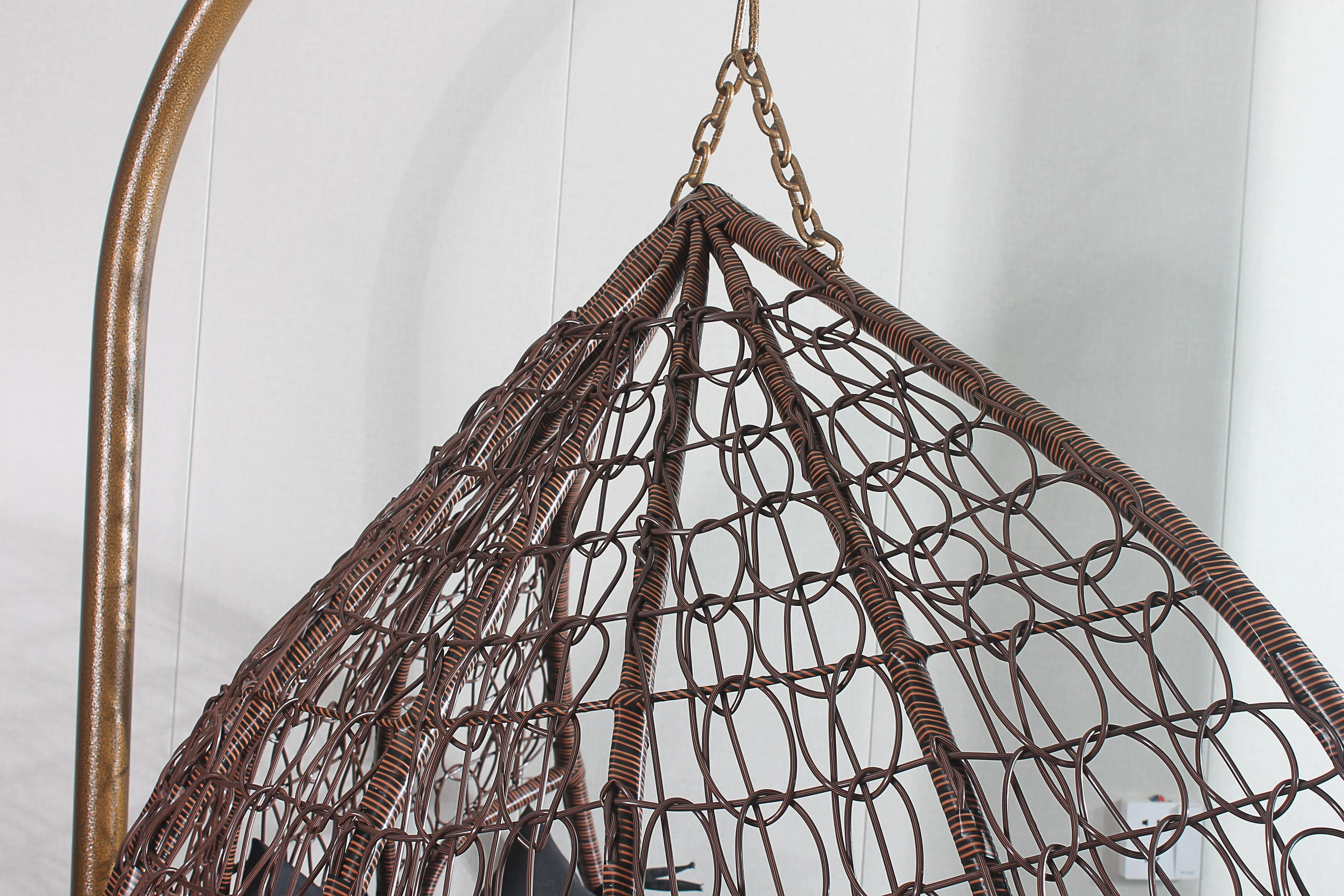 Egg Chair Hanging-  Brown Basket & Brown Cushion - Image 8