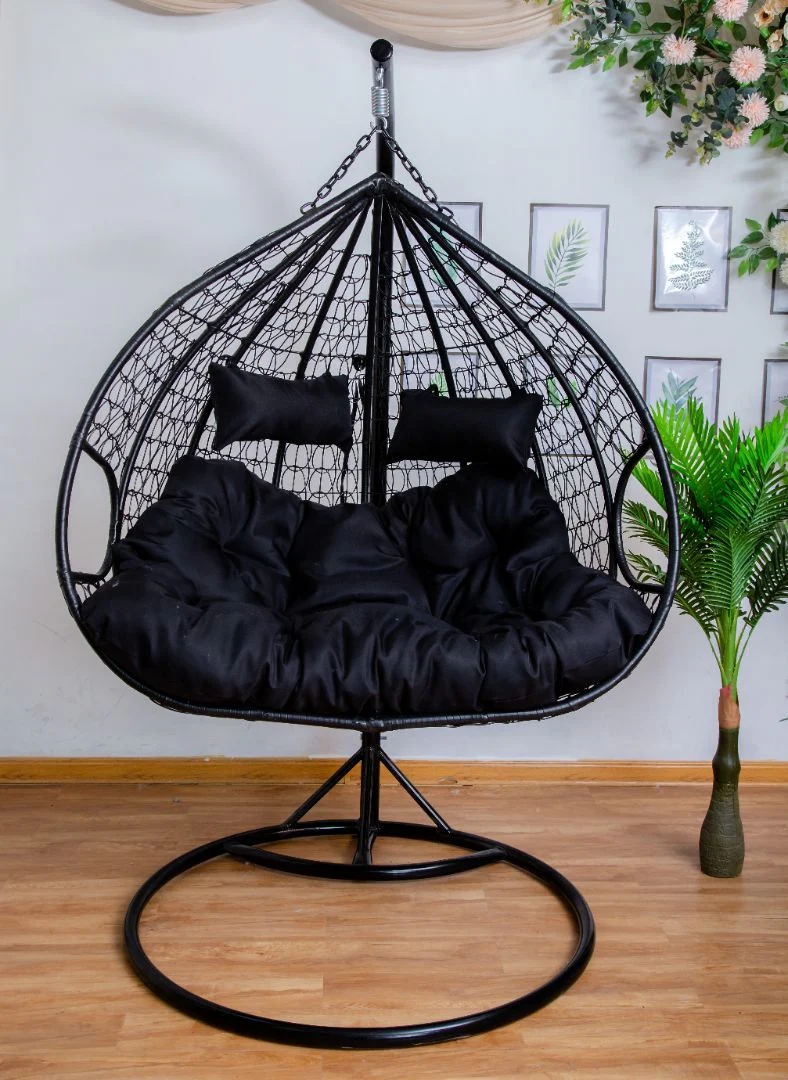 Double egg chairs